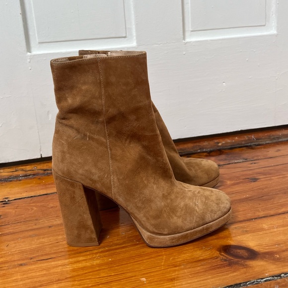 Suede Steve Madden Heeled Bootie - Picture 2 of 5
